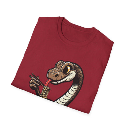 Funny Japanese Anime Snake Eats Ramen King Python T-Shirt