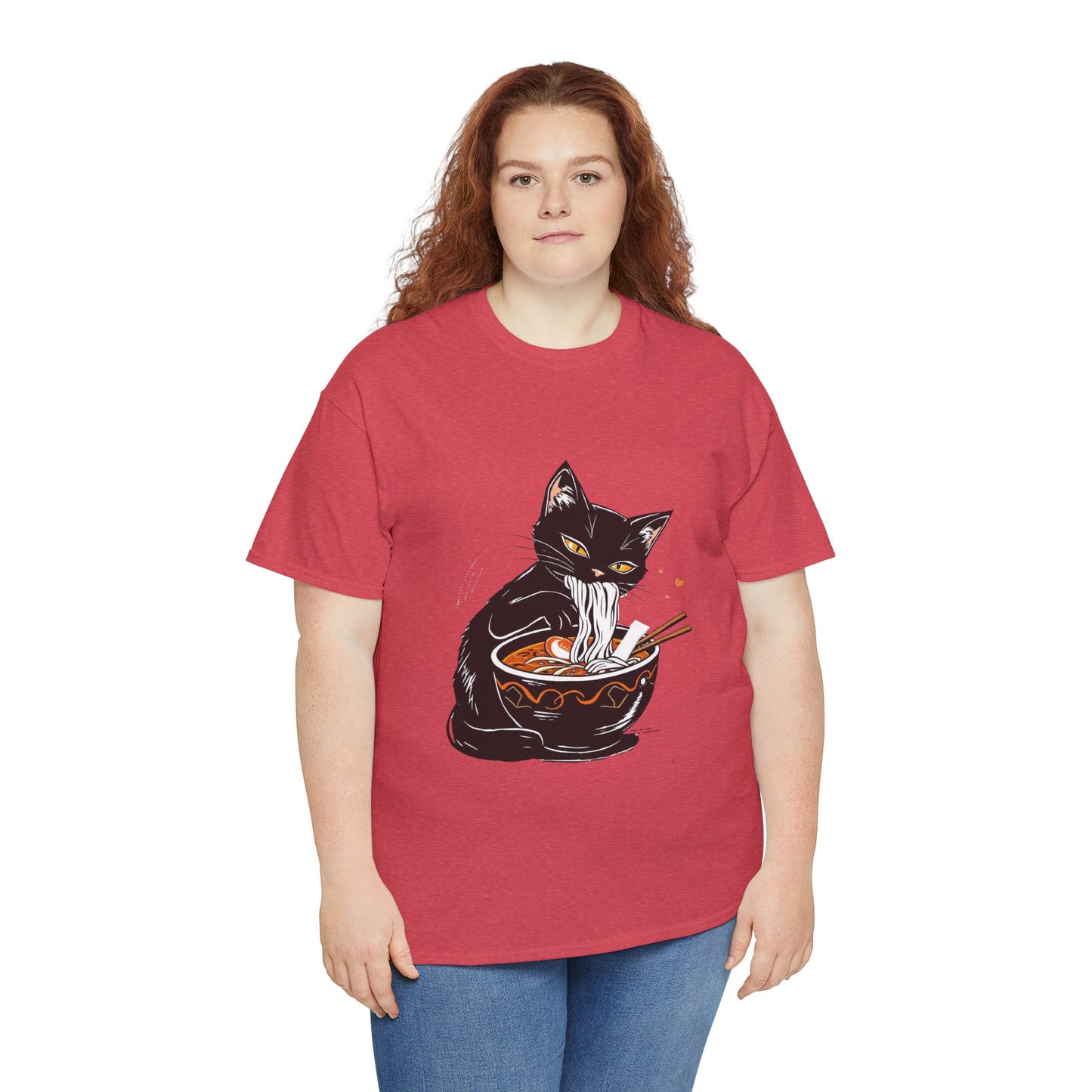 Noodle Cat Shirt, Ramen Cat T-Shirt, Foodie Lover Shirts, Black Cat Noodle T-Shirts, Retro Cat Tees, Cat Lover Sweatshirts, Black Cat Tee