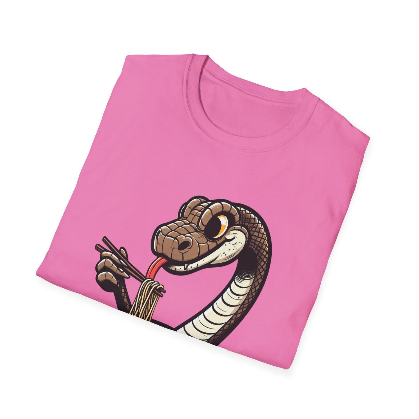 Funny Japanese Anime Snake Eats Ramen King Python T-Shirt