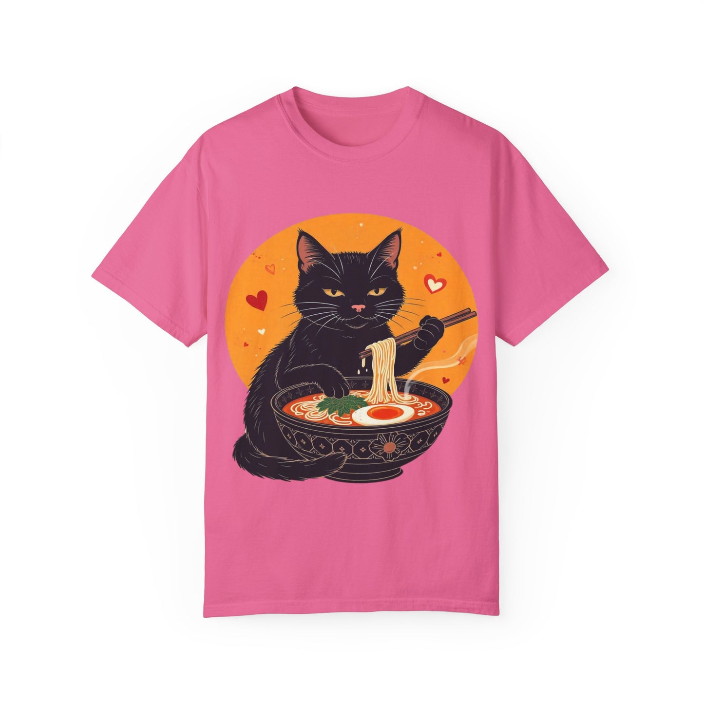 Cute Cat Ramen Lover Unisex T-Shirt | Perfect for Foodies & Cat Lovers Noodle Cat Shirt, Ramen Cat T-Shirt, Foodie Lover Shirts, Black Cat Noodle T-Shirts, Retro Cat Tees, Cat Lover Sweatshirts, Black Cat Tee
