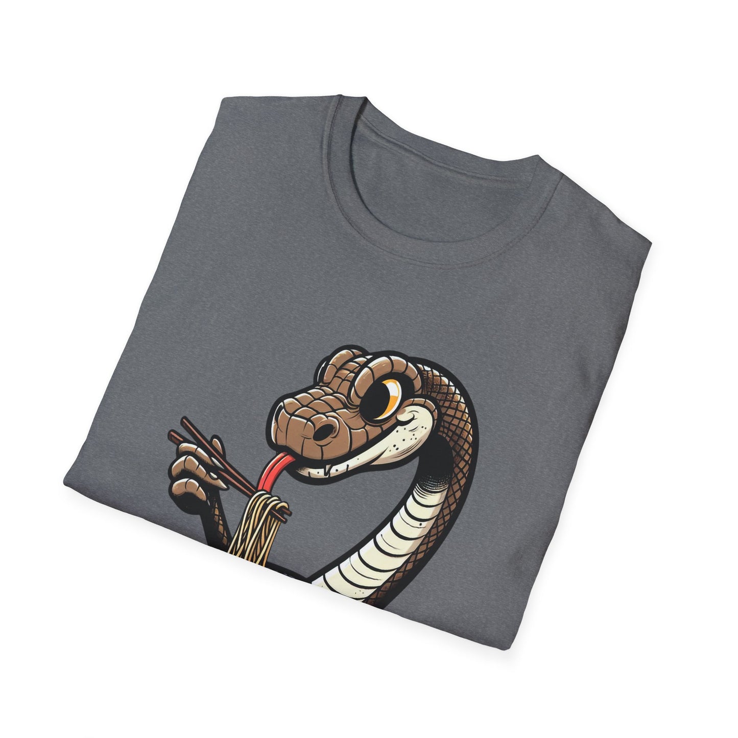 Funny Japanese Anime Snake Eats Ramen King Python T-Shirt