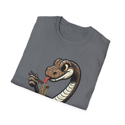 Funny Japanese Anime Snake Eats Ramen King Python T-Shirt