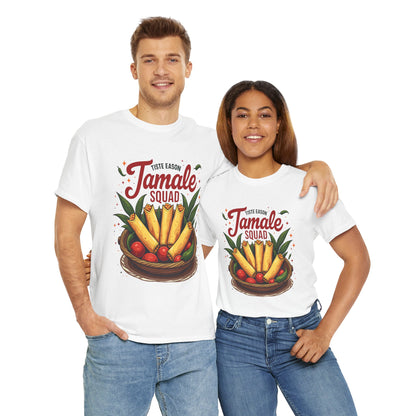 Tamale Squad Unisex Heavy Cotton Tee - Perfect for Food Lovers and Celebrations.