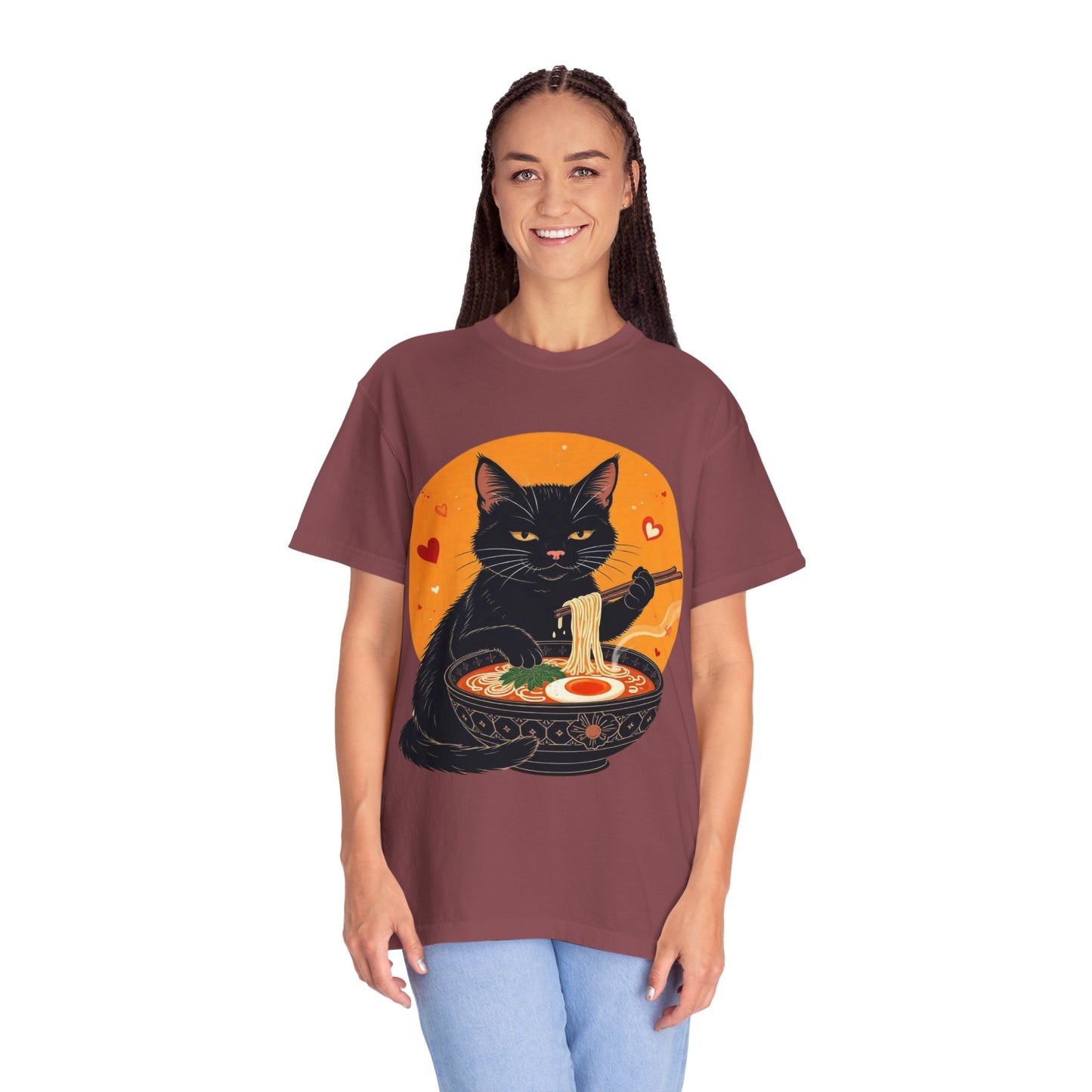 Cute Cat Ramen Lover Unisex T-Shirt | Perfect for Foodies & Cat Lovers Noodle Cat Shirt, Ramen Cat T-Shirt, Foodie Lover Shirts, Black Cat Noodle T-Shirts, Retro Cat Tees, Cat Lover Sweatshirts, Black Cat Tee