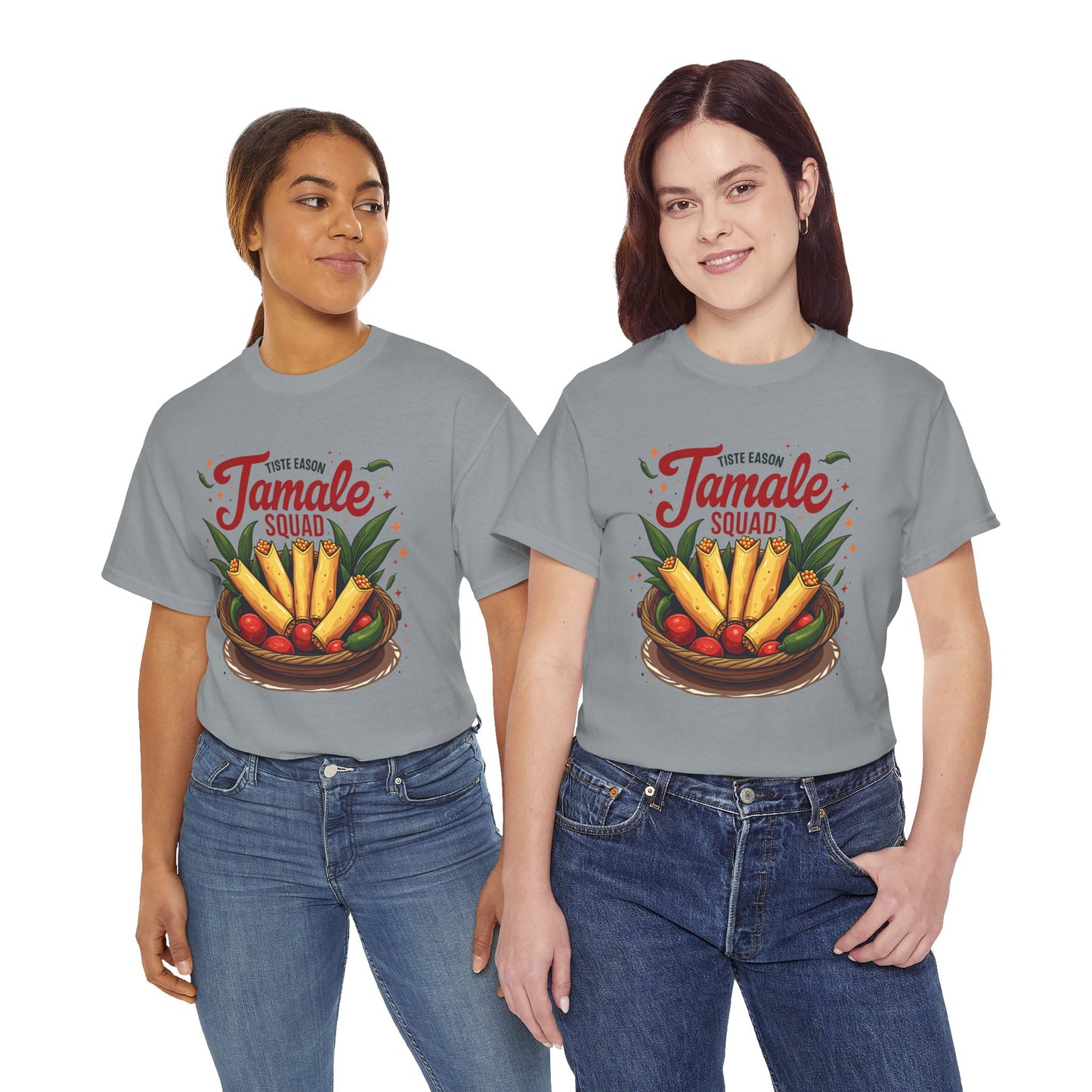 Tamale Squad Unisex Heavy Cotton Tee - Perfect for Food Lovers and Celebrations.