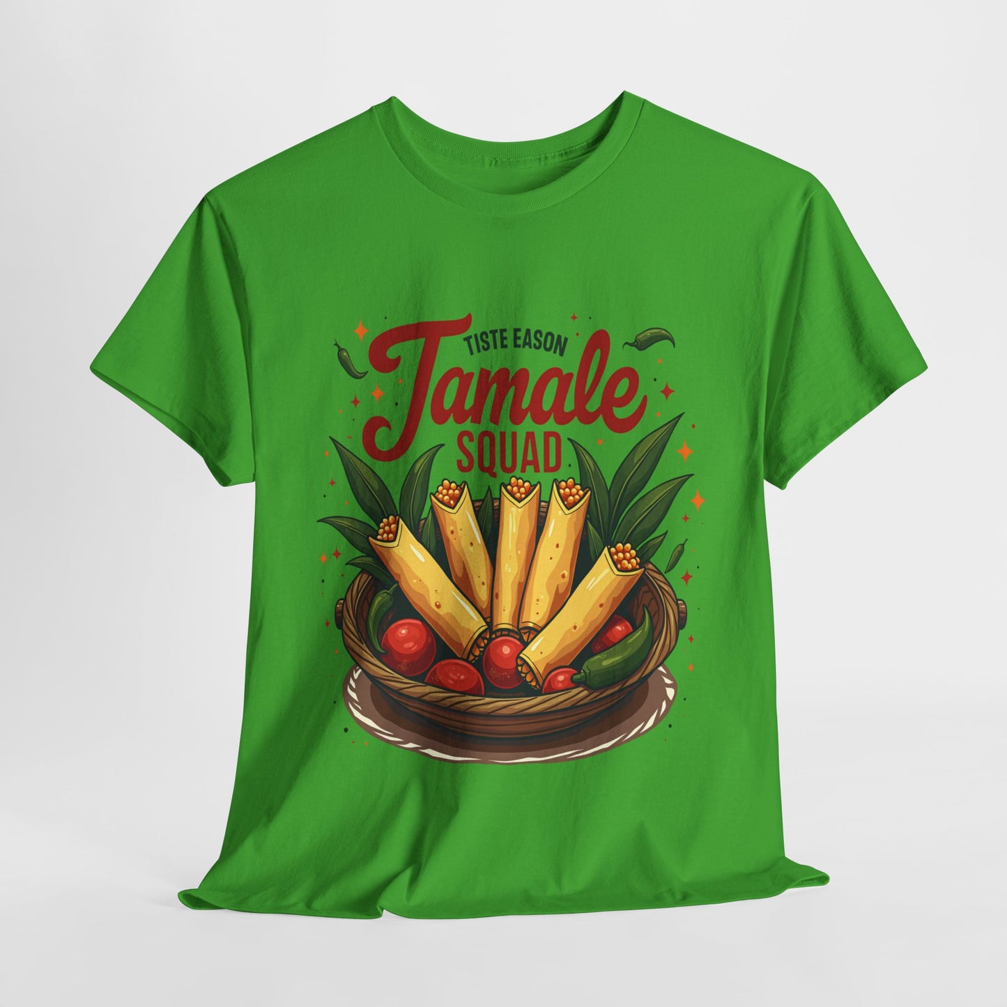 Tamale Squad Unisex Heavy Cotton Tee - Perfect for Food Lovers and Celebrations.