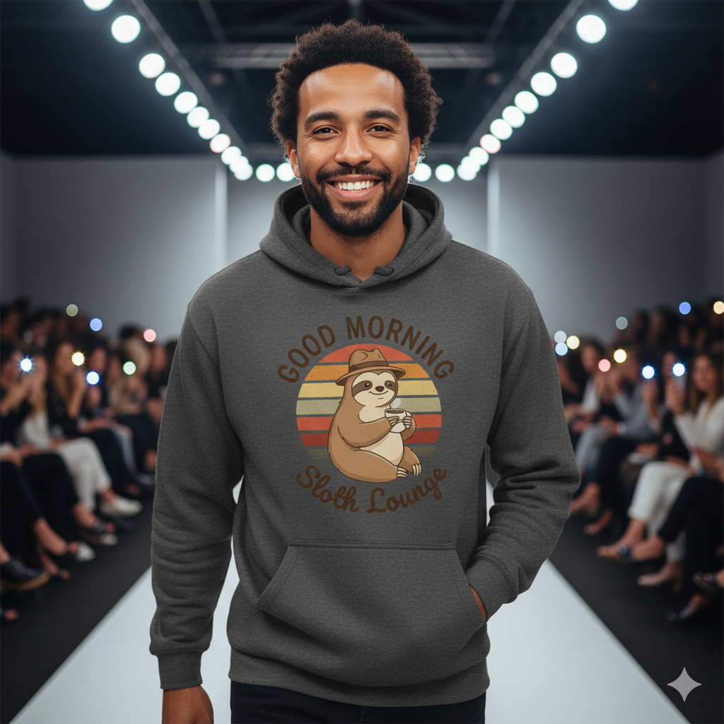 Funny Sloth  – Retro Coffee Lover Tee, New Arrivals, Vintage Aesthetic Sloth Coffee Shirt